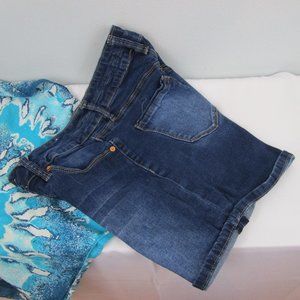 Royalty For Me Curvy Fit Cuffed High Rise Shorts